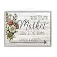 thumbnail image 1 of Stupell Industries Farmhouse Planked Look Fresh Flower Market Open Daily, 11 x 14,Design by Ann Bailey, 1 of 6