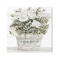 thumbnail image 1 of Stupell Industries Farmhouse Planter White Rose Blossoms Rustic Table Painting Gallery Wrapped Canvas Print Wall Art, Design by Cindy Jacobs, 1 of 7