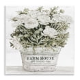 thumbnail image 1 of Stupell Industries Farmhouse Planter White Rose Blossoms Rustic Table Painting Unframed Art Print Wall Art, Design by Cindy Jacobs, 1 of 5