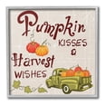 thumbnail image 1 of Stupell Industries Farmhouse Pumpkin Kisses Holiday Painting Gray Framed Art Print Wall Art, 17 x 17, 1 of 9