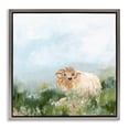 thumbnail image 1 of Stupell Industries Farmhouse Rural Goat in Meadow Gray Floating Frame Canvas Art, 18 x 18, by June Erica Vess, 1 of 8