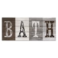 thumbnail image 1 of Stupell Industries Farmhouse Rustic Bath Letters Canvas Art, 24 x 10, by Susan Arnot, 1 of 7