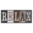 thumbnail image 1 of Stupell Industries Farmhouse Rustic Bathroom Relax Letters Black Framed Giclee Art, 30 x 13, by Susan Arnot, 1 of 7