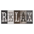 thumbnail image 1 of Stupell Industries Farmhouse Rustic Bathroom Relax Letters Canvas Art, 30 x 13, by Susan Arnot, 1 of 7