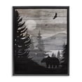 thumbnail image 1 of Stupell Industries Farmhouse Rustic Woodland Evening Black Floating Frame Canvas Art, 17 x 21, by Susan Arnot, 1 of 7