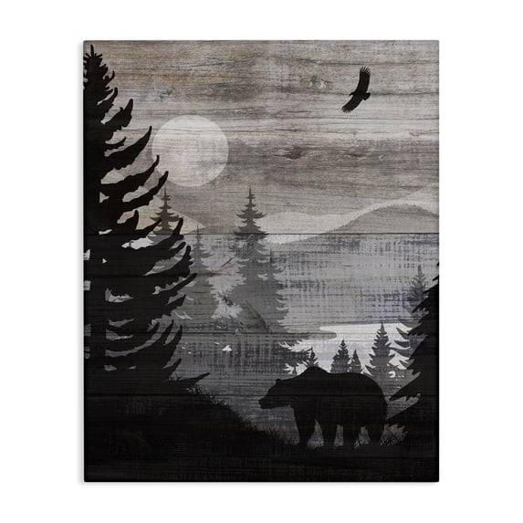 Stupell Industries Farmhouse Rustic Woodland Evening Canvas Art, 16 x 20, by Susan Arnot