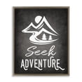 thumbnail image 1 of Stupell Industries Farmhouse Seek Adventure Phrase Brown Floating Frame Canvas Art, 25 x 31, by Ashley Calhoun, 1 of 8