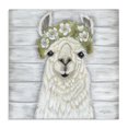 thumbnail image 1 of Stupell Industries Farmhouse Smiling Llama Country Floral Blooms Canvas Art, 24 x 24, by Ashley Justice, 1 of 7