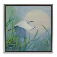 thumbnail image 1 of Stupell Industries Farmhouse Soaring Snowy Egret Gray Floating Frame Canvas Art, 25 x 25, by Floy Zittin, 1 of 6