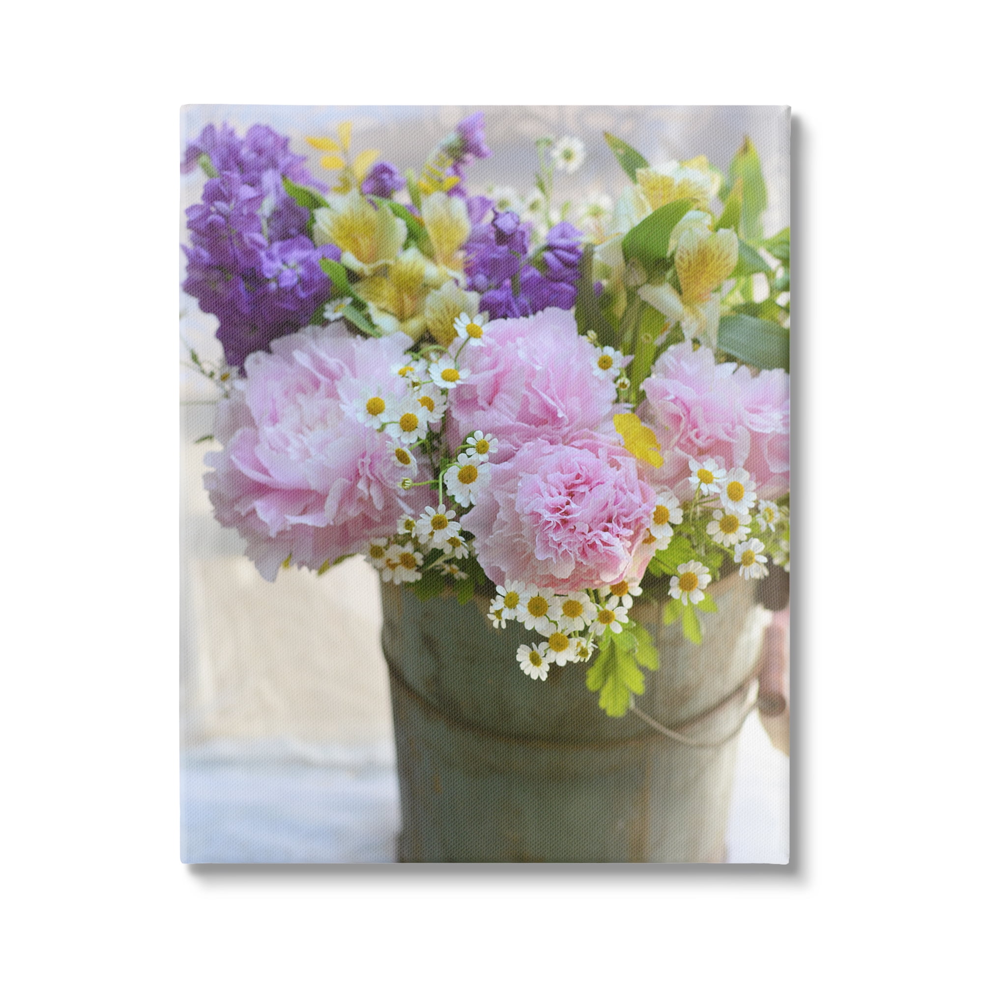 Stupell Industries Farmhouse Spring Blossoms Botanical & Floral Photography Gallery Wrapped Canvas Art Print Wall Art, 30 x 40