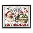 thumbnail image 1 of Stupell Industries Farmhouse St Nick's Bed & Breakfast Black Floating Frame Canvas Art, 21 x 17, by Creatif Belle, 1 of 8
