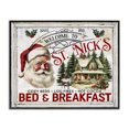 thumbnail image 1 of Stupell Industries Farmhouse St Nick's Bed & Breakfast Black Framed Giclee Art, 14 x 11, by Creatif Belle, 1 of 8