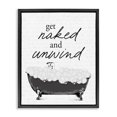 thumbnail image 1 of Stupell Industries Farmhouse Unwind Bubble Bath Black Floating Frame Canvas Art, 25 x 31, by Lettered and Lined, 1 of 8