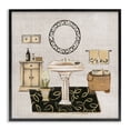 thumbnail image 1 of Stupell Industries Farmhouse Vintage Luxurious Bathroom Black Framed Giclee Art, 12 x 12, by Janet Tava, 1 of 7