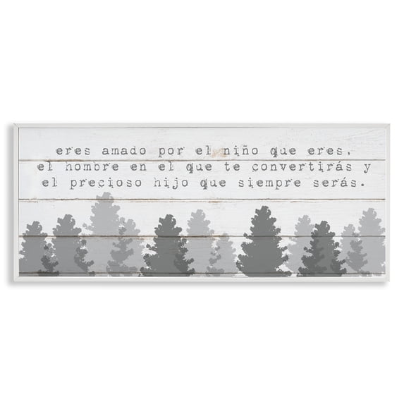 Stupell Industries Farmhouse White Framed Giclee Art, 30 x 13, by Lil' Rue
