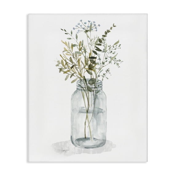 Stupell Industries Farmhouse Wild Country Herb Jar Canvas Art, 30 x 40, by Livi Finn