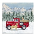 thumbnail image 1 of Stupell Industries Farmhouse Winter Pups Holiday Red Truck Canvas Art, 17 x 17, by Paul Brent, 1 of 7