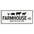 thumbnail image 1 of Stupell Industries Farmhouse-ish Minus the Actual Farm Humor Funny Country Farmhouse Painting White Framed Art Print Wall Art, 13 x 30, Design by JJ Design House LLC, 1 of 5