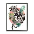 thumbnail image 1 of Stupell Industries Fashion Bow Zebra Funky Safari Animal Tropical Palms, 11 x 14, Design by Ziwei Li, 1 of 5