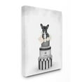 thumbnail image 1 of Stupell Industries Fashion Box Stack Dog Gray Pink Painting Canvas Wall Art by Ziwei Li, 1 of 1