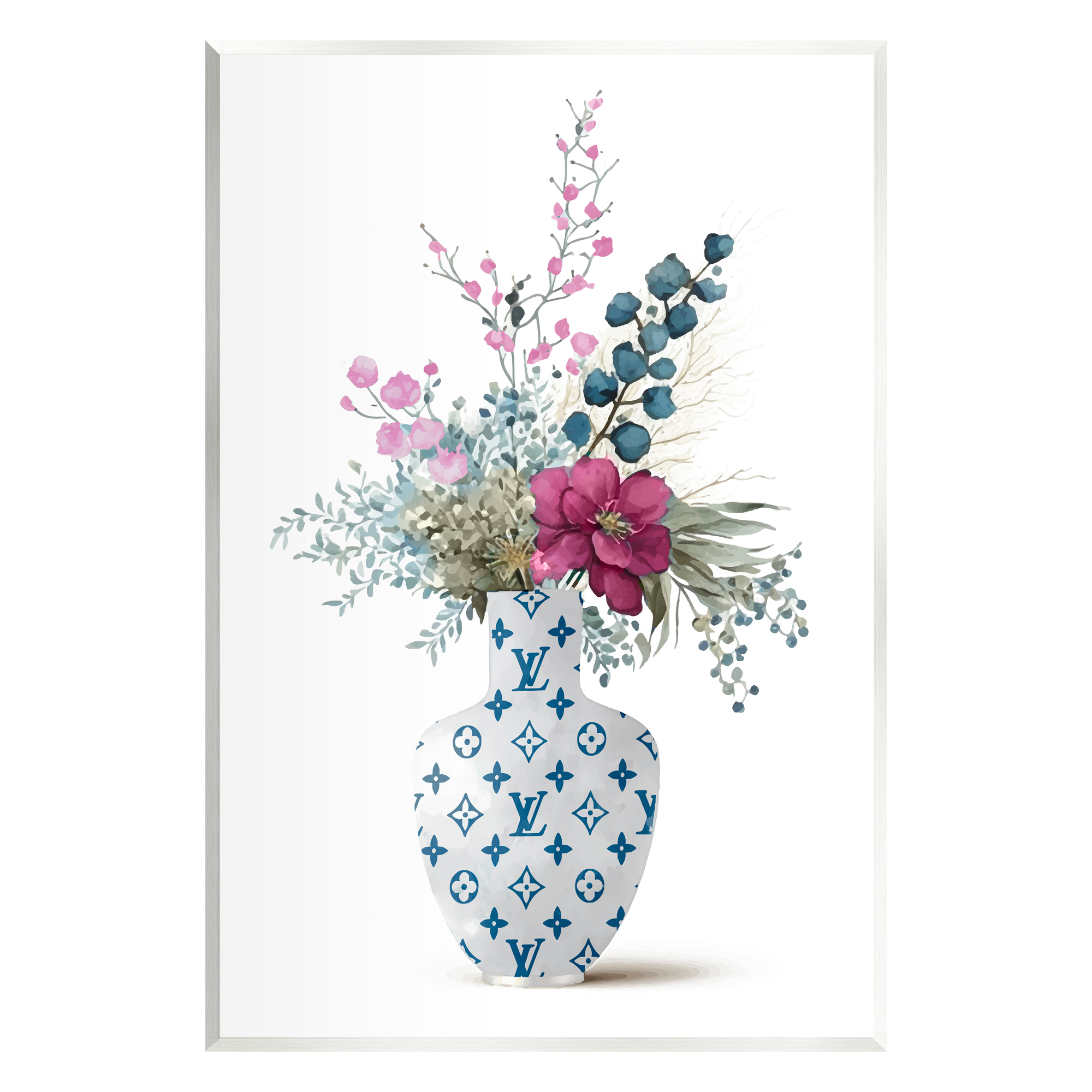 Stupell Industries Fashion Brand Bouquet Botanical & Floral Painting Unframed Art Print Wall Art, 13 x 19