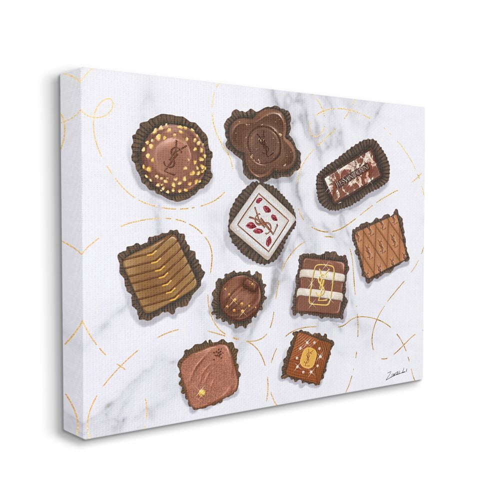 Stupell Industries Fashion Brand Candys Glam Food Painting Canvas Wall Art by Ziwei Li