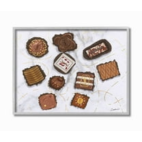 Stupell Industries Fashion Brand Candys Glam Food Painting Graphic Art Gray Framed Art Print Wall Art, 11x14, by Ziwei Li