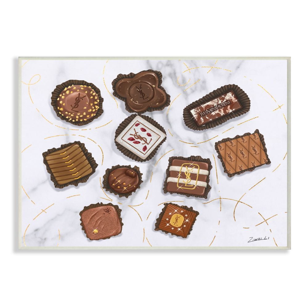 Stupell Industries Fashion Brand Candys Glam Food Painting Wall Plaque by Ziwei Li