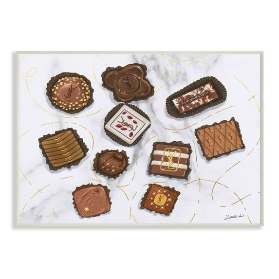 Stupell Industries Fashion Brand Candys Glam Food Painting Wall Plaque by Ziwei Li