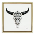 thumbnail image 1 of Stupell Industries Fashion Brand Cow Skull Fashion Painting Gold Floater Framed Canvas Art Print Wall Art, 25 x 25, 1 of 10