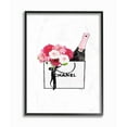thumbnail image 1 of Stupell Industries Fashion Brand Flowers And Wine Watercolor Design Framed Wall Art by Amanda Greenwood, 1 of 6
