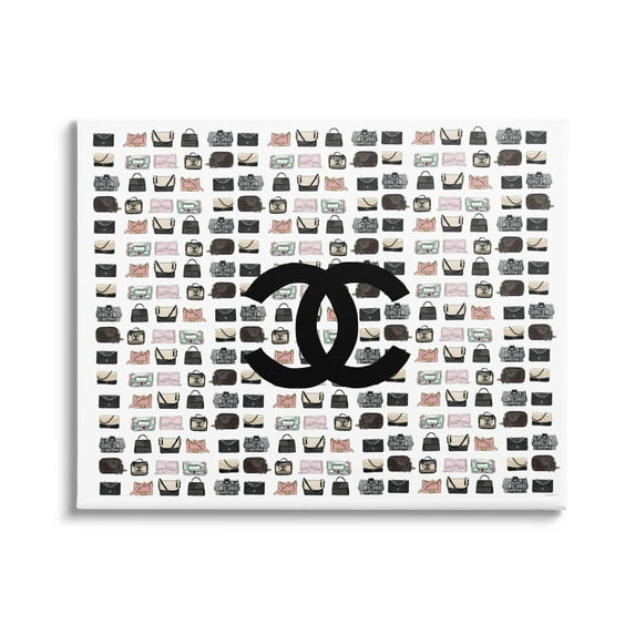 Stupell Industries Fashion Brand Glam Purses Graphic Art Gallery Wrapped Canvas Print Wall Art, Design by Amelia Noyes