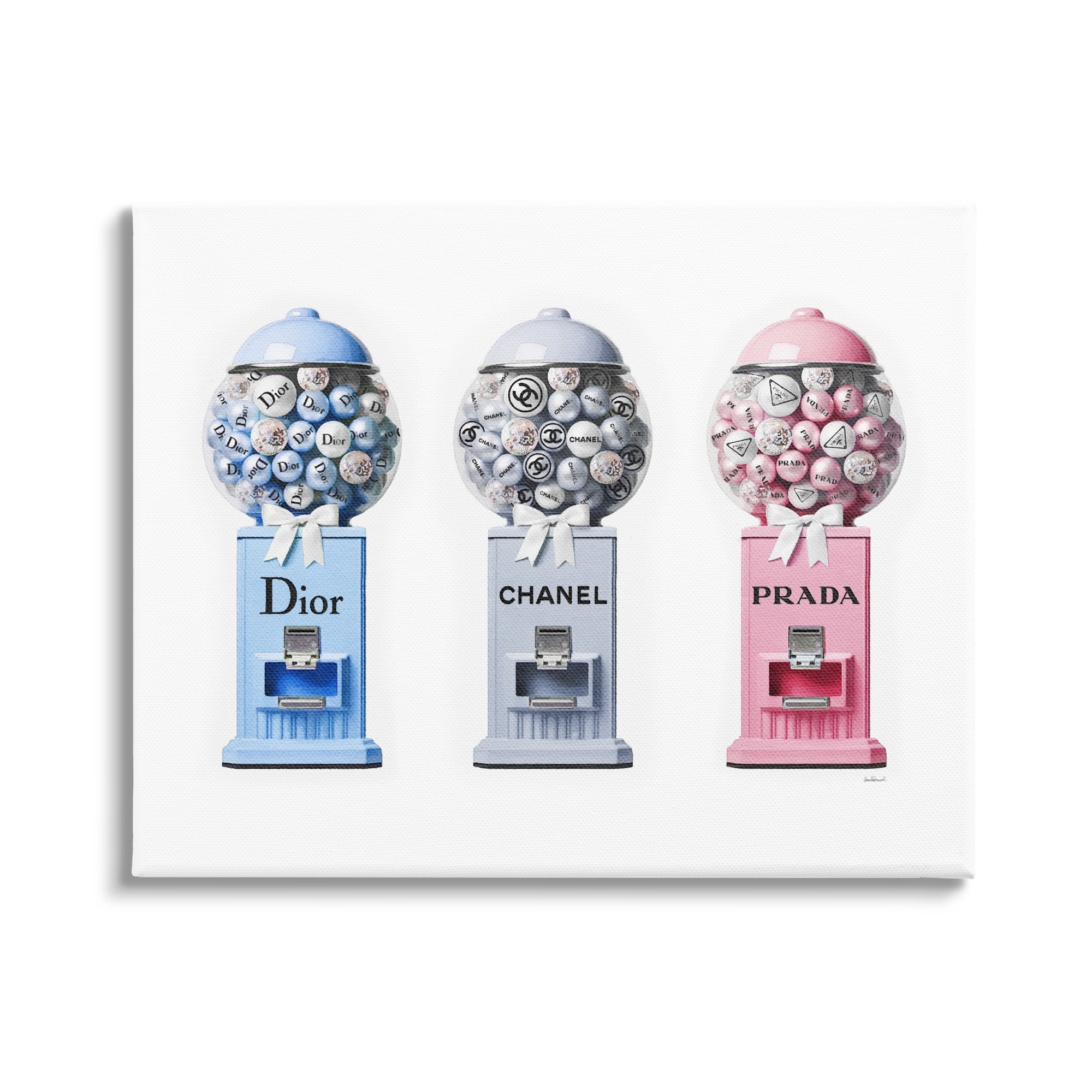 Stupell Industries Fashion Brand Gumballs Beauty & Fashion Painting Gallery Wrapped Canvas Art Print Wall Art, 40 x 30