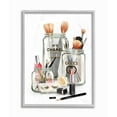 thumbnail image 1 of Stupell Industries Fashion Brand Makeup In Mason Jars Glam Design Graphic Art Gray Framed Art Print Wall Art, 16x20, by Ziwei Li, 1 of 6