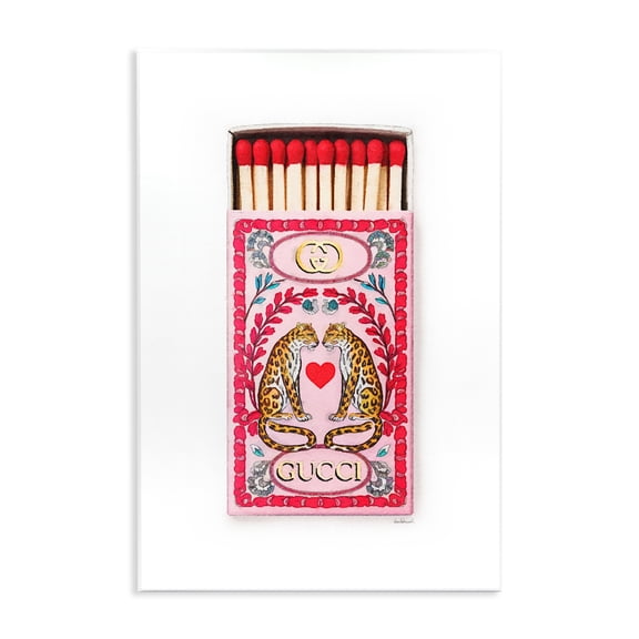 Stupell Industries Fashion Brand Patterned Matches Fashion Painting Unframed Art Print Wall Art, 10 x 15