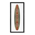 thumbnail image 1 of Stupell Industries Fashion Brand Surfboard Nature Painting Black Framed Art Print Wall Art, 13 x 30, 1 of 9