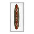 thumbnail image 1 of Stupell Industries Fashion Brand Surfboard Nature Painting Gray Framed Art Print Wall Art, 10 x 24, 1 of 9