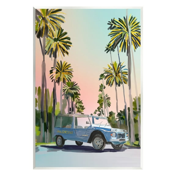 Stupell Industries Fashion Brand Tropical Truck Transportation Painting Unframed Art Print Wall Art, 10 x 15