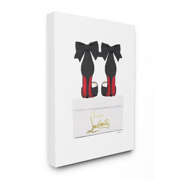Stupell Industries Fashion Designer Black Shoes On Box Canvas Wall Art by Amanda Greenwood