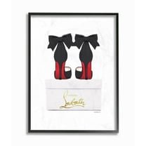 Stupell Industries Fashion Designer Black Shoes On Box Framed Wall Art by Amanda Greenwood