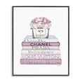 thumbnail image 1 of Stupell Industries Glam Fashion Designer Flower Bookstack Pink White Watercolor Black Framed Giclee Art, 16 x 20, by Amanda Greenwood, 1 of 8