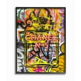 thumbnail image 1 of Stupell Industries Fashion Designer Graffiti Neon Lights Framed Wall Art by Amanda Greenwood, 1 of 1