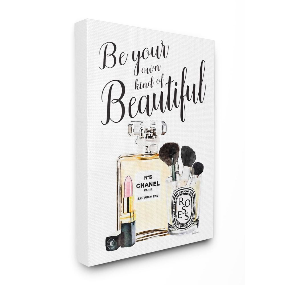 Stupell Industries Fashion Designer Makeup Inspiring Word Watercolor Canvas Wall Art by Amanda Greenwood