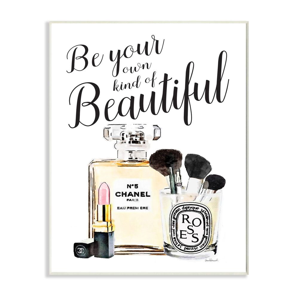 Stupell Industries Fashion Designer Makeup Inspiring Word Watercolor Wall Plaque by Amanda Greenwood