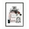 thumbnail image 1 of Stupell Industries Fashion Designer Makeup Perfume Lipstick Pink Watercolor Framed Wall Art by Amanda Greenwood, 1 of 1