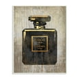 thumbnail image 1 of Stupell Industries Fashion Designer Perfume Black Gold Textured Watercolor Wall Plaque by Amanda Greenwood, 1 of 6
