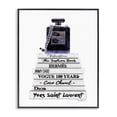 thumbnail image 1 of Stupell Industries Contemporary Fashion Designer Perfume Bookstack Blue White Watercolor Black Framed Giclee Art, 11 x 14, by Amanda Greenwood, 1 of 7