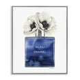 thumbnail image 1 of Stupell Industries Blue Watercolor Floral Perfume Beauty & Fashion Painting Gray Framed Art Print Wall Art, 16 x 20, 1 of 9