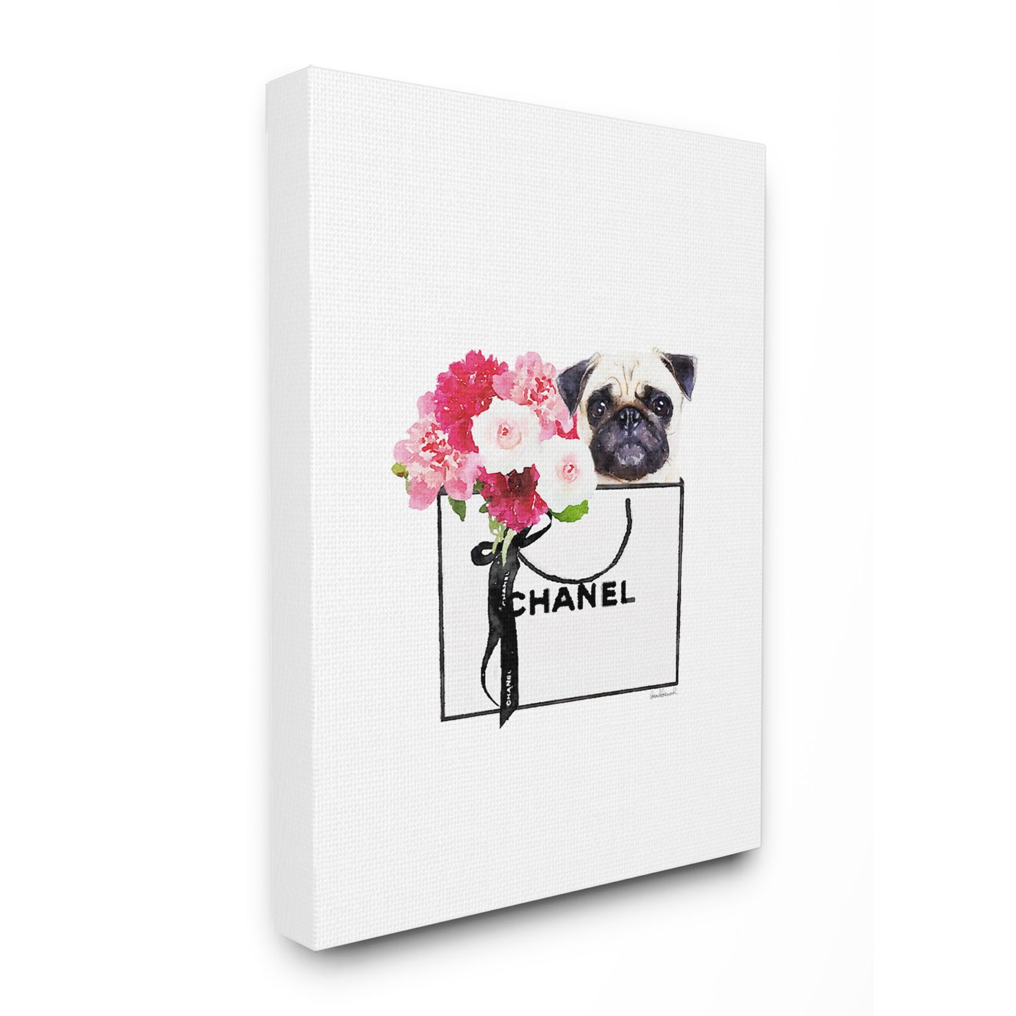 Colorful Abstract Dog Canvas Art for Kids Room, 24" x 30"