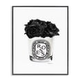 thumbnail image 1 of Stupell Industries Eclectic Fashion Designer Rose Flower Glass Black Watercolor Black Framed Giclee Art, 11 x 14, by Amanda Greenwood, 1 of 7